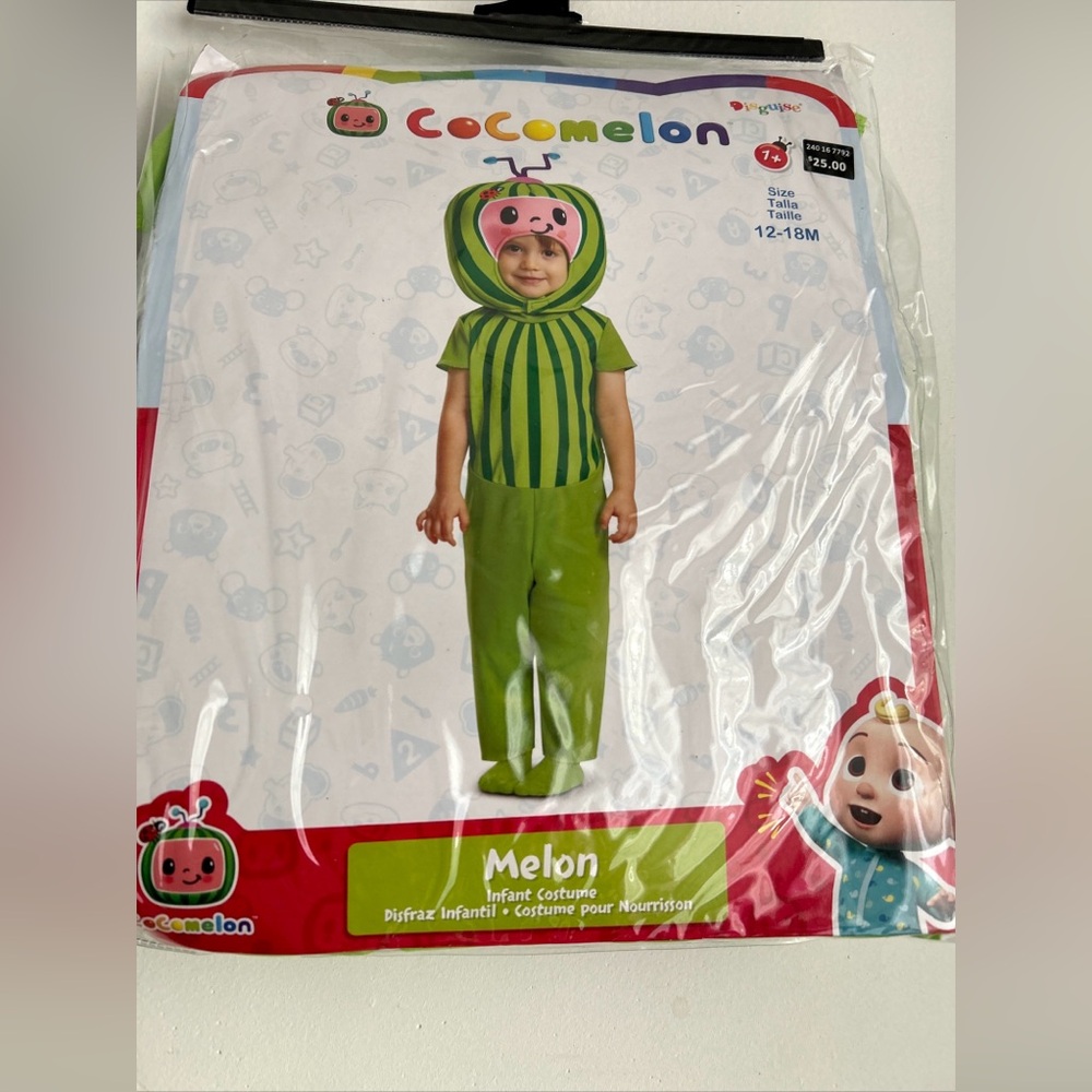 Cocomelon NWT dress up halloween costume 12-18 months